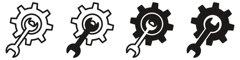 Resolve icon vector set collection for web Illustrazione stock