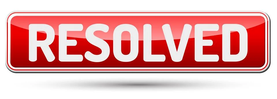 RESOLVED - Abstract beautiful button with text. Stock Illustration