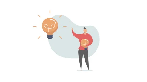 Resolving Business Challenges: Problem-Solving, Idea Generation - 2D Animated Stock Footage 256077921