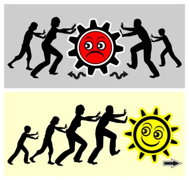 Resolving Family Conflicts Stock Illustration