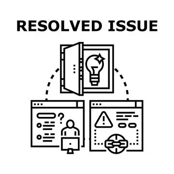 Resolving problem finding creative business solution concept 스톡 일러스트