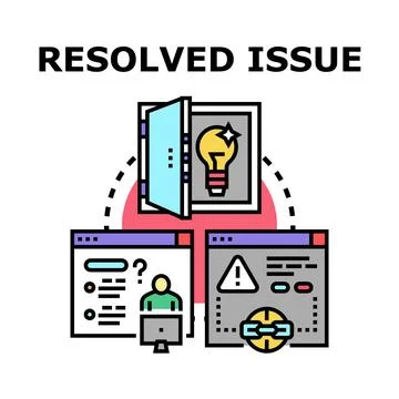 Resolving problem finding creative business solution concept イラスト素材