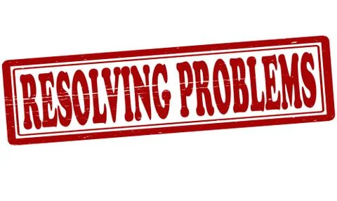Resolving problems Stock Illustration