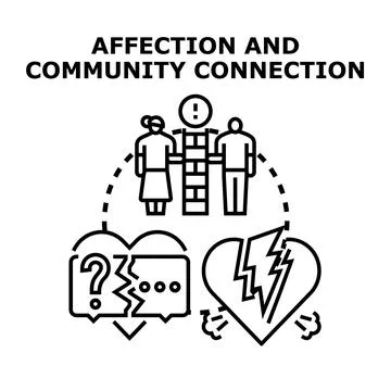 Resolving relationship problems and communication issues Illustration
