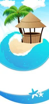 Resort background Stock Illustration