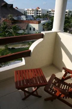 Resort balcony Stock Photos