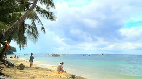 Resort Beach. Stock Footage 11425710