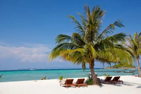 Resort on the beach Stock Photos