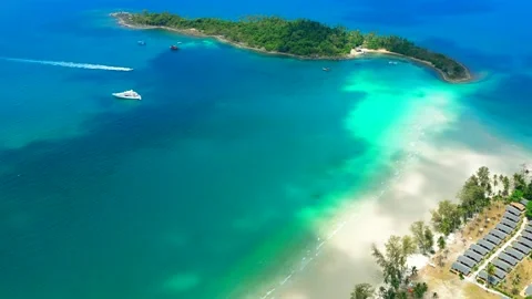 Resort at the beach in Thailand Stock Footage 248359032