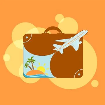 Resort beach vacation Stock-Illustration