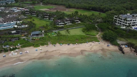 Resort off the Coast of Hawaii Stock Footage 275612341