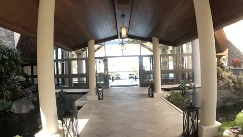 Resort Entrance Stock Footage 243953578