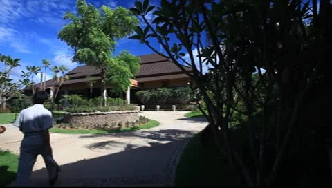 RESORT GARDEN 스톡 동영상 8861374