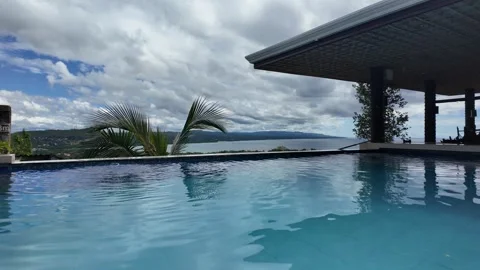 Resort Infinity Pool Overlooking Bohol Coast Vidéo 347597835