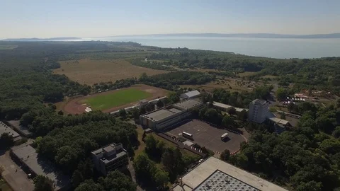 Resort at a lake Stock Footage 76884527