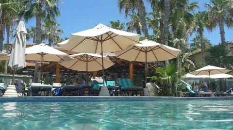 Resort Life Stock Footage 736132
