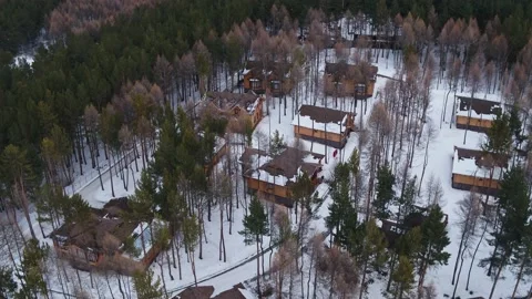 Resort in the mountains Video stock 189437396