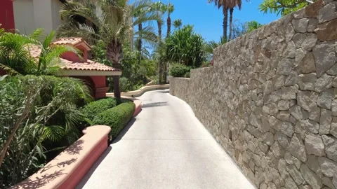 Resort path Stockbeeldmateriaal 166530560