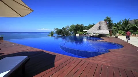 RESORT POOL Stock Footage 8861307