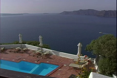 Resort Pool-pan Stock Footage 819835