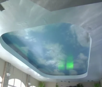 Resort pool with waterfall Stock Footage 21584459