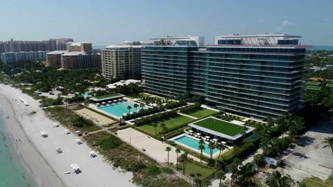 Resort style communities in Key Biscayne Stock Footage 239885835