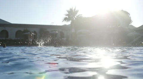 Resort swimming pool Video stock 58112810