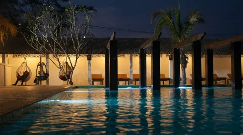 Resort Swimming Pool Stock Footage 63110042