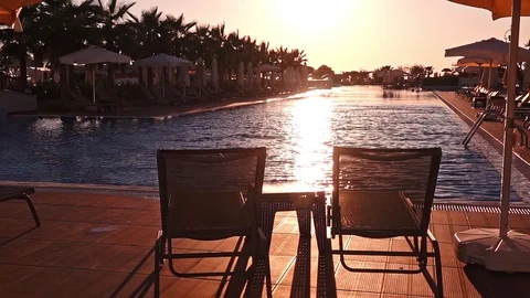 Resort Swimming Pool Stock Footage 117504270