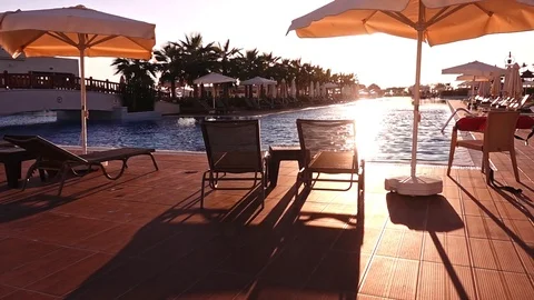 Resort Swimming Pool  Stock Footage 117631121