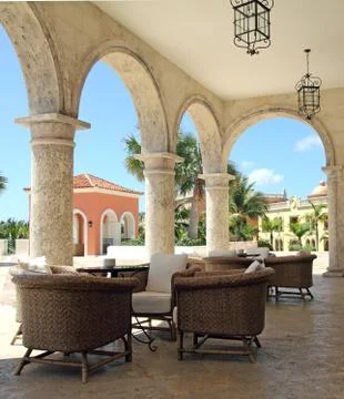 Resort terrace Stock Photos