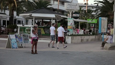 Resort town of Magaluf. Stock Footage 81053690