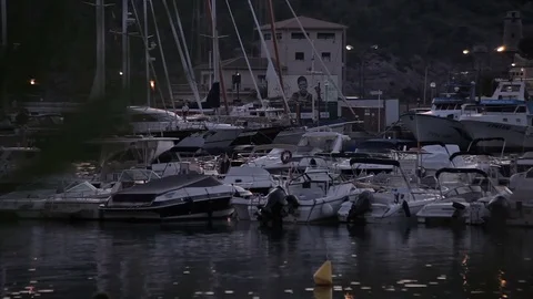 Resort town Port de Soller Stock Footage 82595766