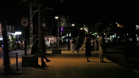 Resort town Port de Soller Stock Footage 82597146