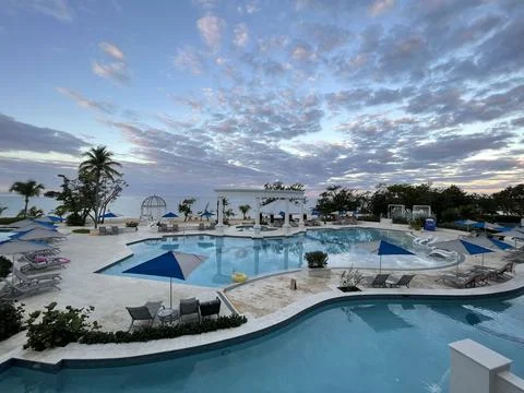 Resort Views at Dusk Foto stock