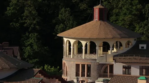 Resort village in the mountains Stock Footage 74415224