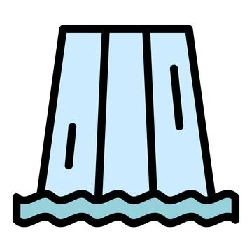 Resort water park icon vector flat Ilustración de archivo