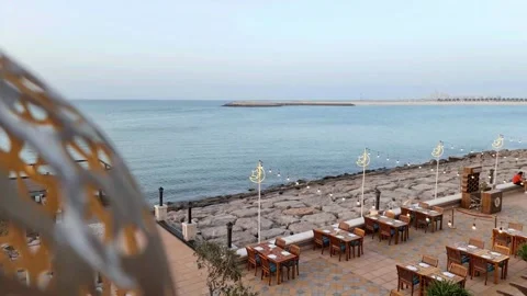 Resort Waterfront Dining Stock Footage 190444918