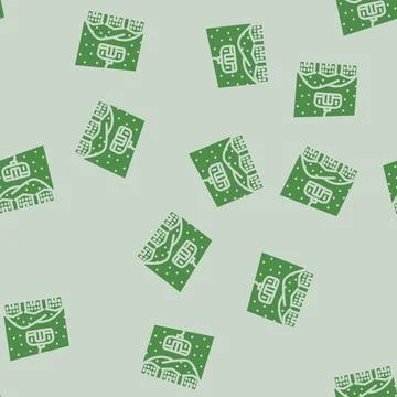 Resort wski inter skiing glyph vector seamless pattern Stock Illustration