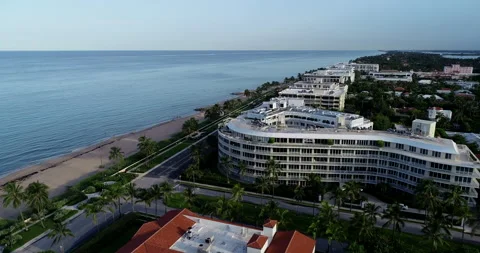 Resorts on Palm Beach Stock Footage 148732824
