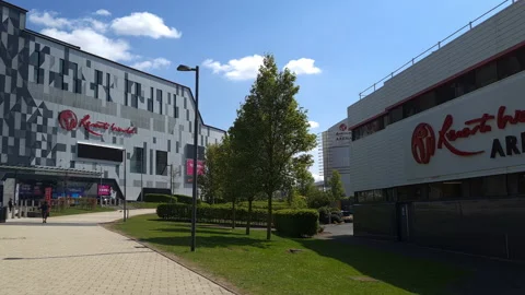 Resorts World Arena and Resorts World Birmingham. Video stock 187105853