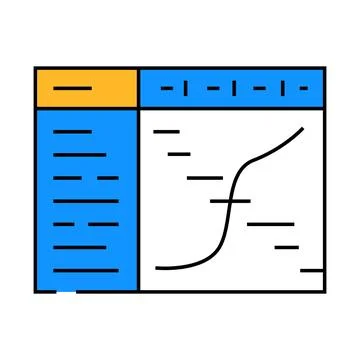 Resource assessment mining icon color illustration Stock Illustration