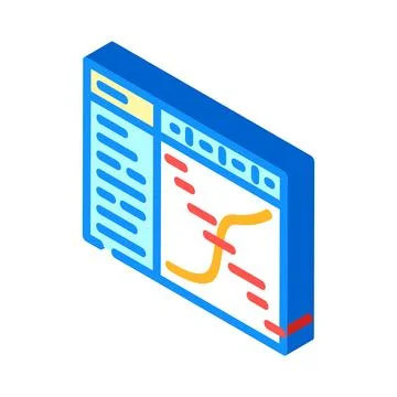 Resource assessment mining isometric icon vector illustration Stock Illustration