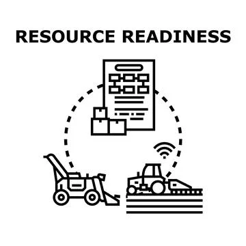 Resource readiness concept for efficient supply chain planning 库存插图