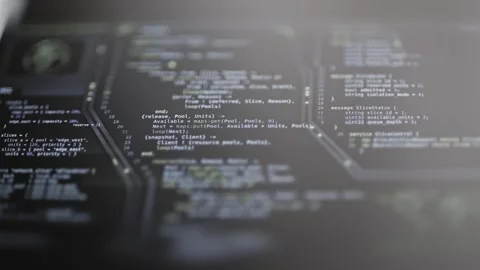 Resource release routine approaches alongside slice status message definitions Stock Footage 347587765
