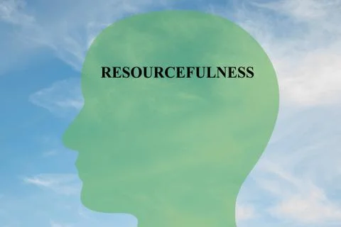 Resourcefulness mentality concept Stock Illustration