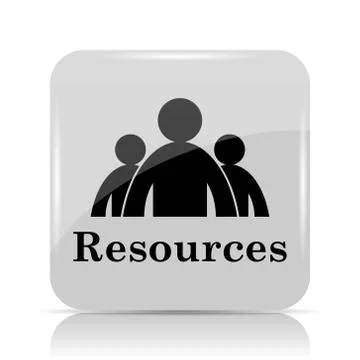 Resources icon. Internet button on white background.. Stock Illustration