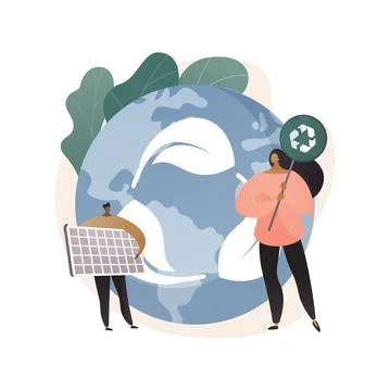 Resources protection abstract concept vector illustration. Ilustración de archivo