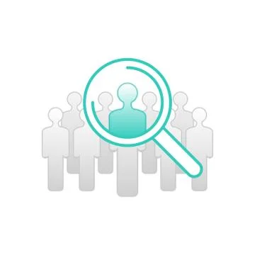Resources searching solution conceptual icon Stock Illustration