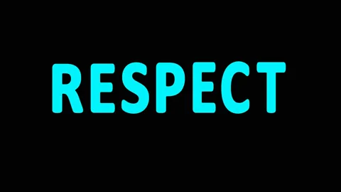 Respect blue liquid Text. Cartoon Liquid Shape animation. 4K resolution video. Stock Footage 121643377